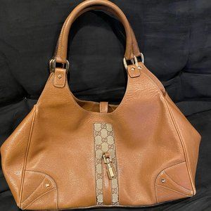 Gucci Jackie Leather Shoulder Hobo Bag